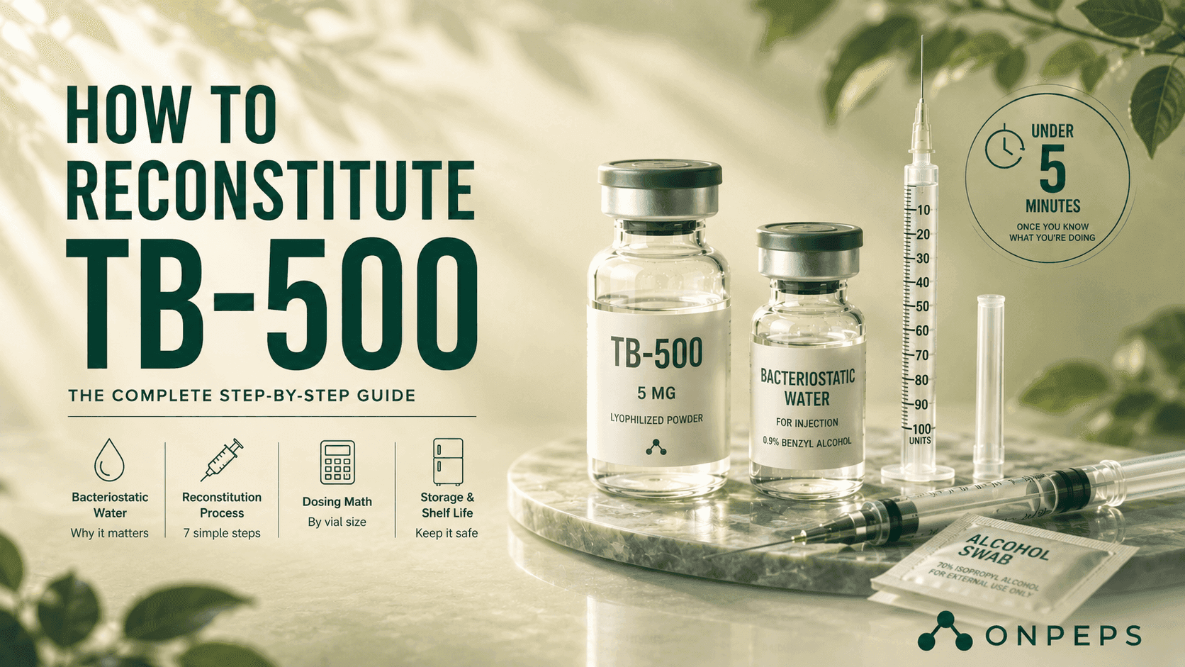 How to Reconstitute TB-500: Mixing, Dosing Math, and Storage