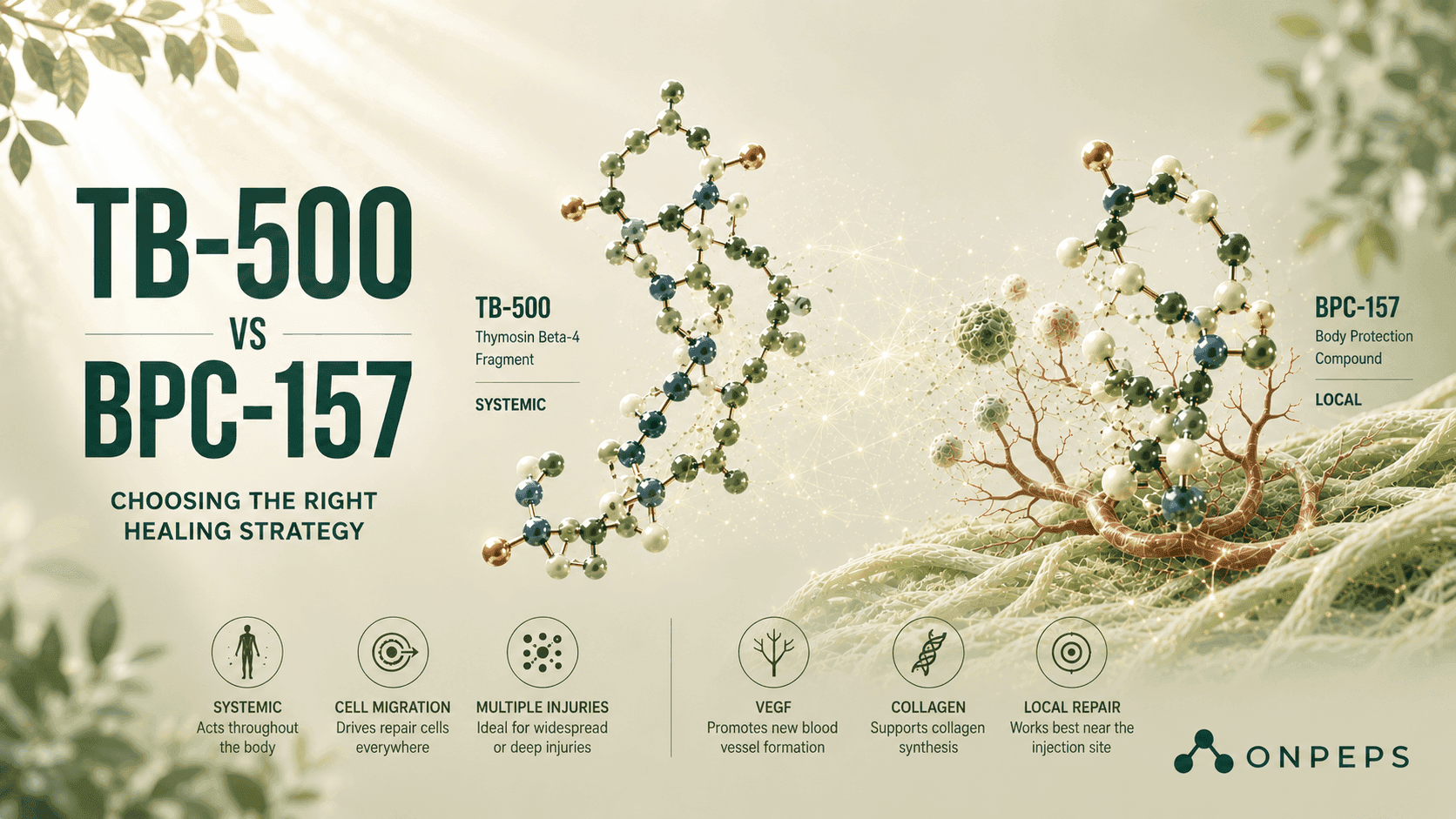 TB-500 vs BPC-157: Mechanisms, Use Cases, and the Wolverine Stack